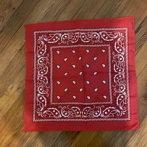 BRAND NEW STANDARD SIZE RED BANDANA